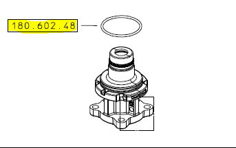 O-Ring für Drucksteller Motorhalter M202 Braglia 180.602.48